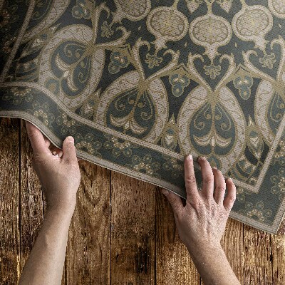 Tapis vinyle d’extérieur Mandala décoratif ornemental