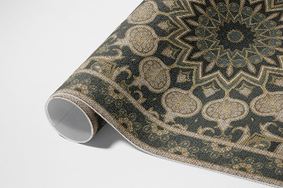 Tapis vinyle d’extérieur Mandala décoratif ornemental