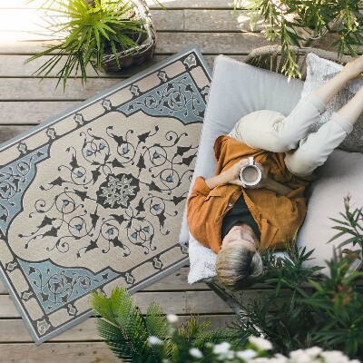 Tapis vinyle d’extérieur Motif délicat de Sir Matthew Digby Wyatt