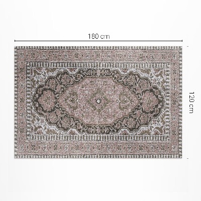 Tapis vinyle d’extérieur Motif orné vintage de style persan