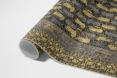 Tapis vinyle d’extérieur Motif décoratif avec détails ornementaux