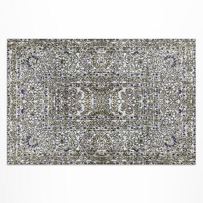 Tapis vinyle d’extérieur Graphique Linéaire Vintage Gris