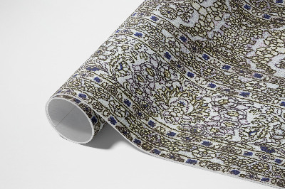 Tapis vinyle d’extérieur Graphique Linéaire Vintage Gris