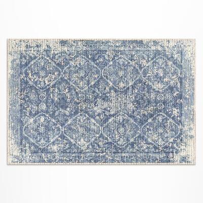 Tapis vinyle d’extérieur Ornement élégant à motif vintage usé