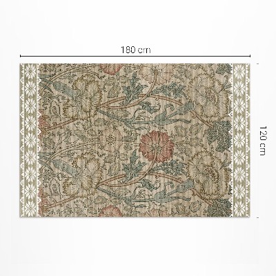 Tapis vinyle d’extérieur Rose sauvage William Morris