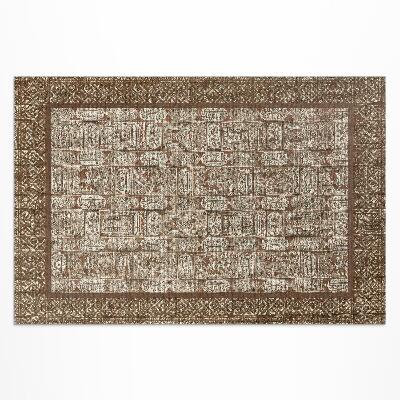 Tapis vinyle d’extérieur Motif vintage en mosaïque ornementale
