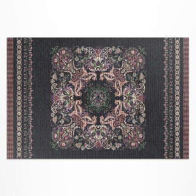 Tapis vinyle d’extérieur Motif végétal décoratif élégant