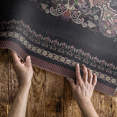 Tapis vinyle d’extérieur Motif végétal décoratif élégant