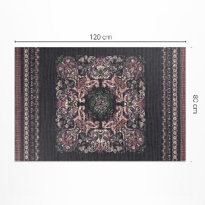 Tapis vinyle d’extérieur Motif végétal décoratif élégant