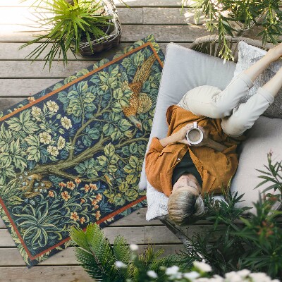 Tapis vinyle d’extérieur Modèle de jardin de William Morris et John Henry