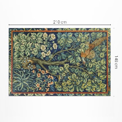 Tapis vinyle d’extérieur Modèle de jardin de William Morris et John Henry