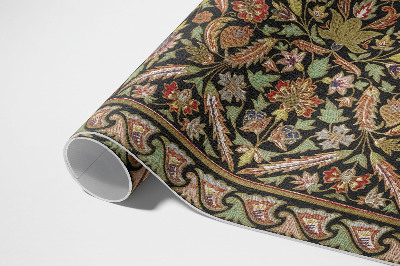 Tapis vinyle d’extérieur Motif floral vintage antique