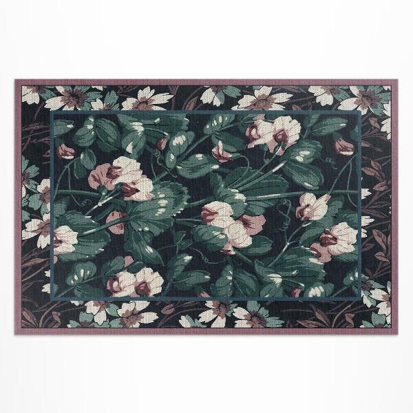 Tapis vinyle d’extérieur Motif floral Albert Racinet