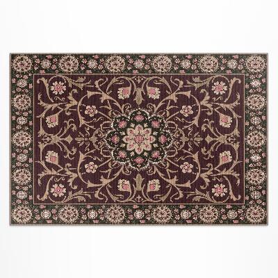 Tapis vinyle d’extérieur Fleur décorative antique pâle
