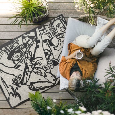 Tapis vinyle d’extérieur Composition de Vassily Kandinsky