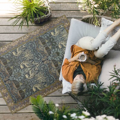 Tapis vinyle d’extérieur Le Paon et le Dragon de William Morris