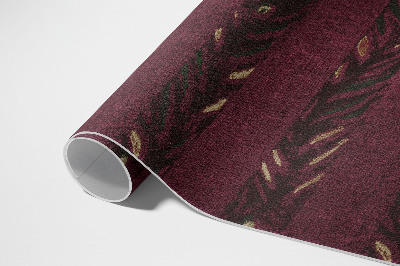 Tapis vinyle d’extérieur Rayures de feuilles de Furuya Korin