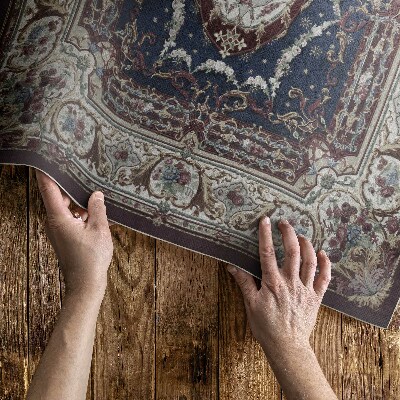 Tapis vinyle d’extérieur Motif ornemental antique dans le style ancien