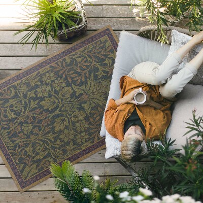 Tapis vinyle d’extérieur Jardin de fleurs de William Morris