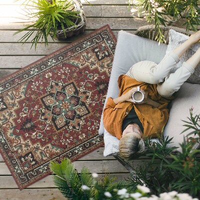 Tapis vinyle d’extérieur Tissu imitation motif turc classique