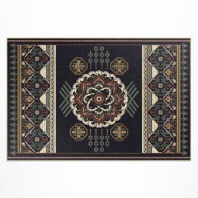 Tapis vinyle d’extérieur Noir décoratif coloré