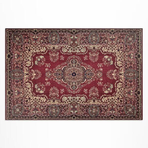 Tapis vinyle d’extérieur Détails de motifs ornementaux à l'ancienne