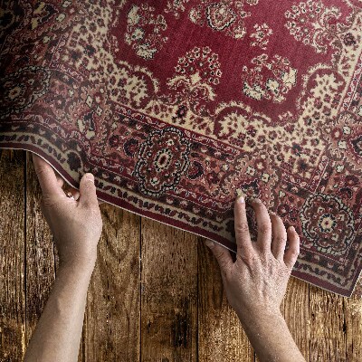 Tapis vinyle d’extérieur Détails de motifs ornementaux à l'ancienne