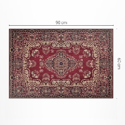 Tapis vinyle d’extérieur Détails de motifs ornementaux à l'ancienne