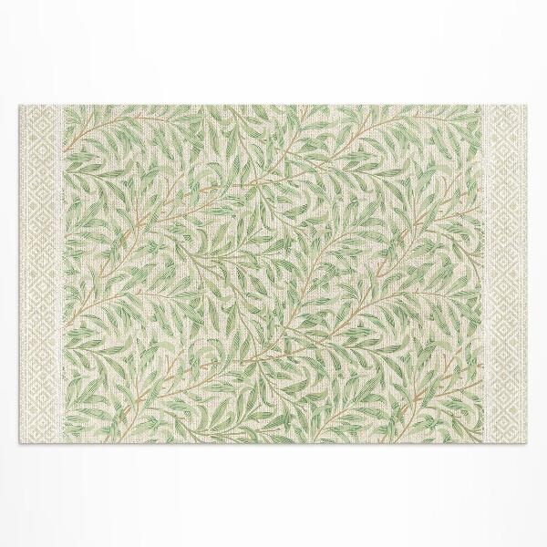 Tapis vinyle d’extérieur Illustration de feuille vintage de William Morris