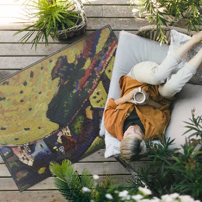 Tapis vinyle d’extérieur Maisons à Murnau – Vassily Kandinsky