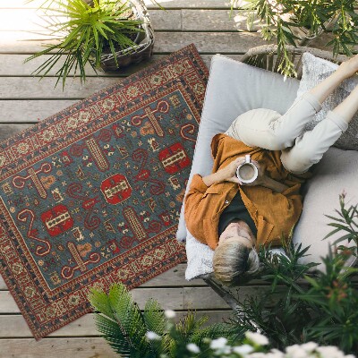 Tapis vinyle d’extérieur Motif oriental du Moyen-Orient