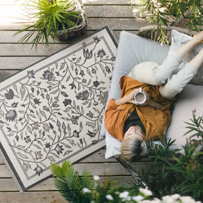 Tapis vinyle d’extérieur Plantes minimalistes monochromes