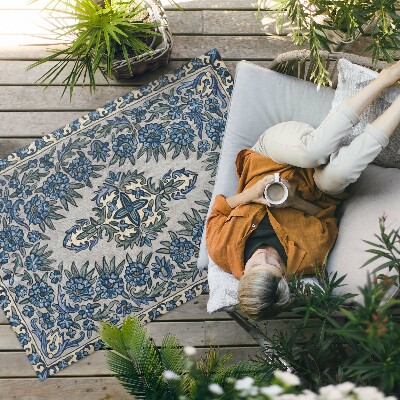 Tapis vinyle d’extérieur Décoration végétale du Népal