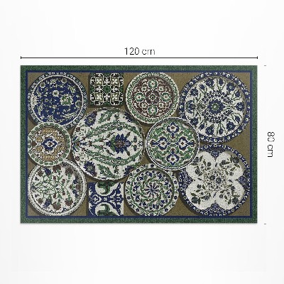 Tapis vinyle d’extérieur Les roues à motifs d'Albert Racinet