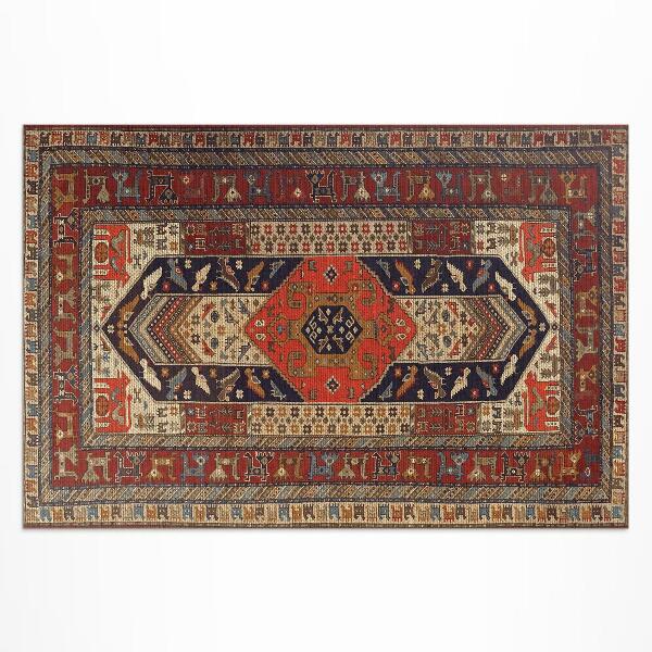 Tapis vinyle d’extérieur Ornement décoratif de conception orientale