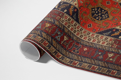 Tapis vinyle d’extérieur Ornement décoratif de conception orientale