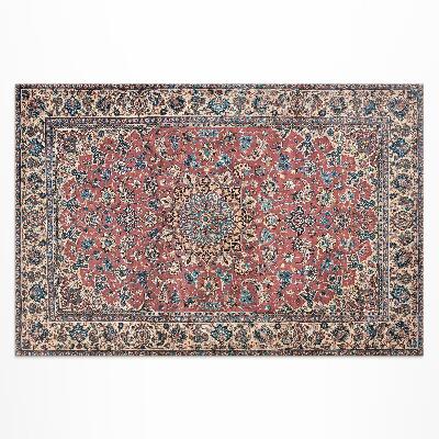 Tapis vinyle d’extérieur Rouge traditionnel du Moyen-Orient