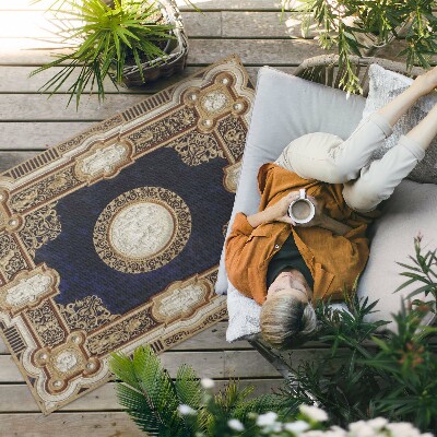 Tapis vinyle d’extérieur Couverture de livre au design antique