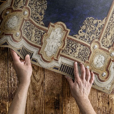 Tapis vinyle d’extérieur Couverture de livre au design antique