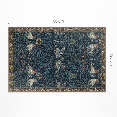 Tapis vinyle d’extérieur Oiseau dans le champ de William Morris