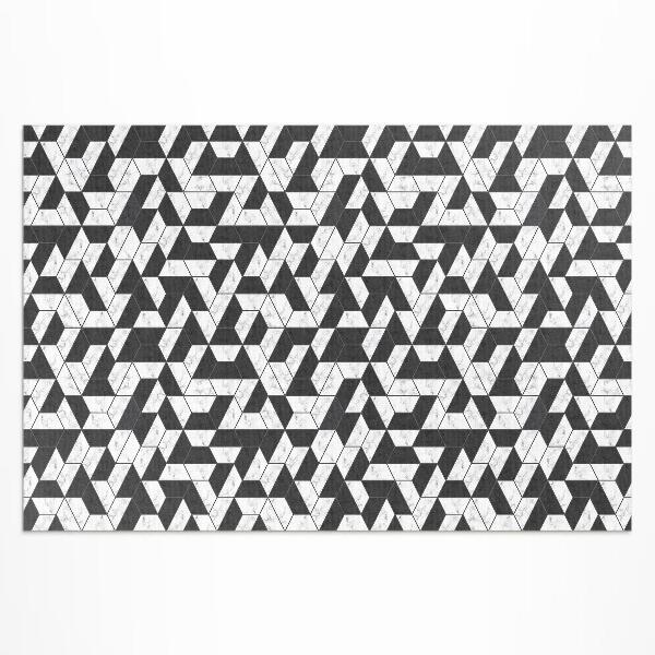 Tapis vinyle d’extérieur Mosaïque de pierre à la mode avec du marbre