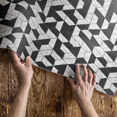 Tapis vinyle d’extérieur Mosaïque de pierre à la mode avec du marbre