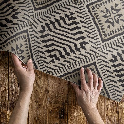 Tapis vinyle d’extérieur Conception d'ornement bohème indien