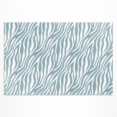 Tapis vinyle d’extérieur Vagues en bleu pastel