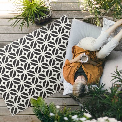 Tapis vinyle d’extérieur Carreaux réguliers, mosaïque tendance