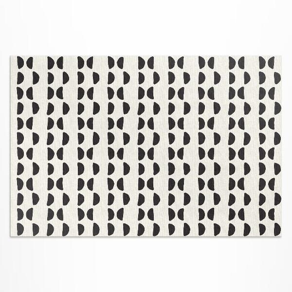 Tapis vinyle d’extérieur Motif bohème à croissants irréguliers