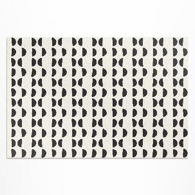 Tapis vinyle d’extérieur Motif bohème à croissants irréguliers