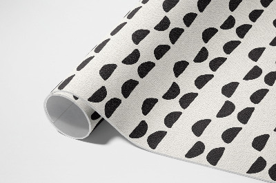 Tapis vinyle d’extérieur Motif bohème à croissants irréguliers