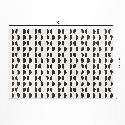 Tapis vinyle d’extérieur Motif bohème à croissants irréguliers