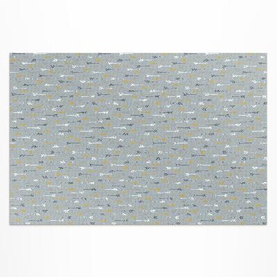 Tapis vinyle d’extérieur Motif délicat de flèches indiennes bohèmes